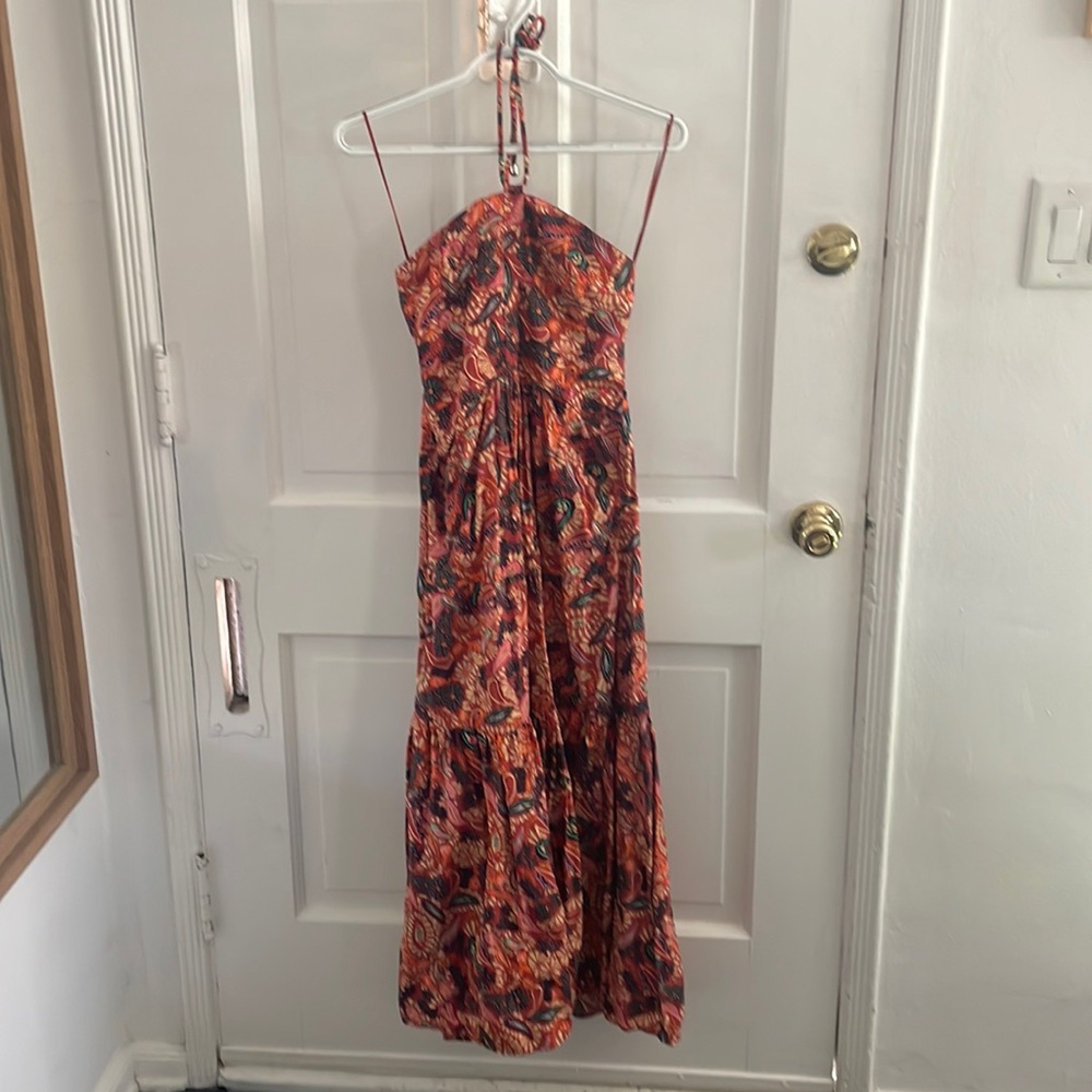 House of Harlow 1960 paisley halter dress